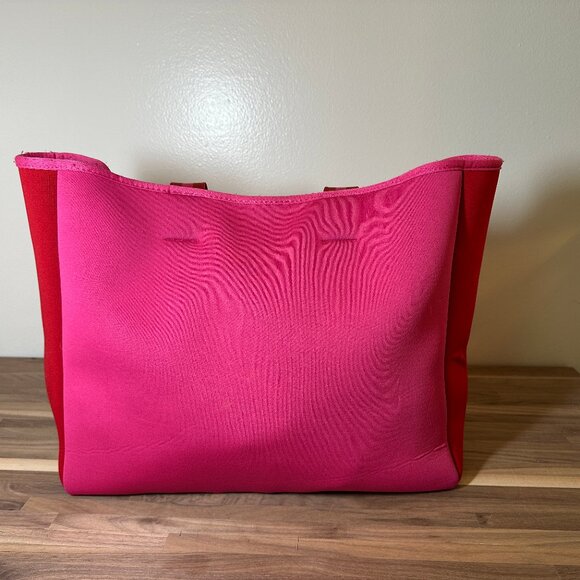 Summersalt Pink and Red Tote Bag with Minimalist Design - Picture 2 of 4
